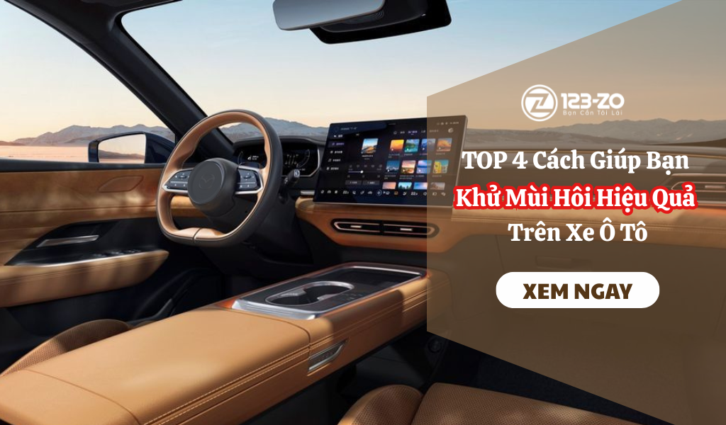 4 cách khử mùi hôi hiệu quả cho xe ô tô