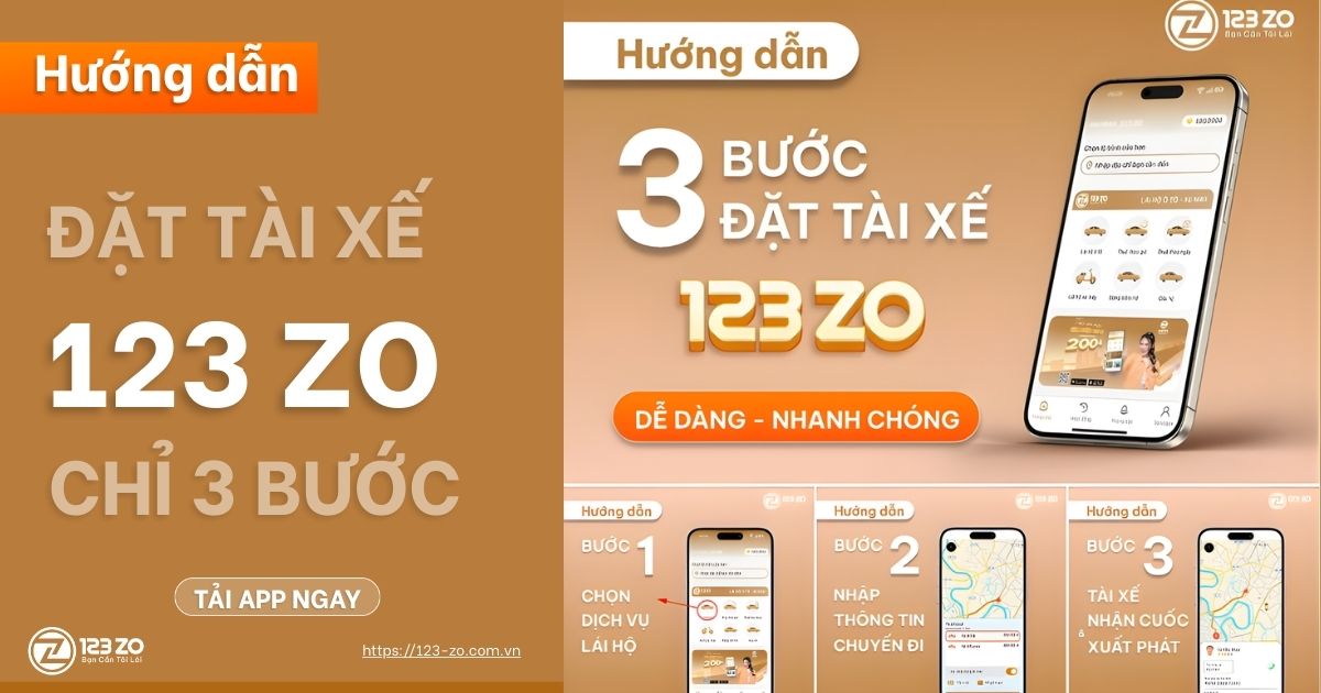Lái Hộ Quận 8 – Dịch Vụ Tài Xế An Toàn Tuyệt Đối 4 Các bước đơn giản để gọi tài xế lái hộ qua ứng dụng 123 ZO tại khu vực Quận 8.