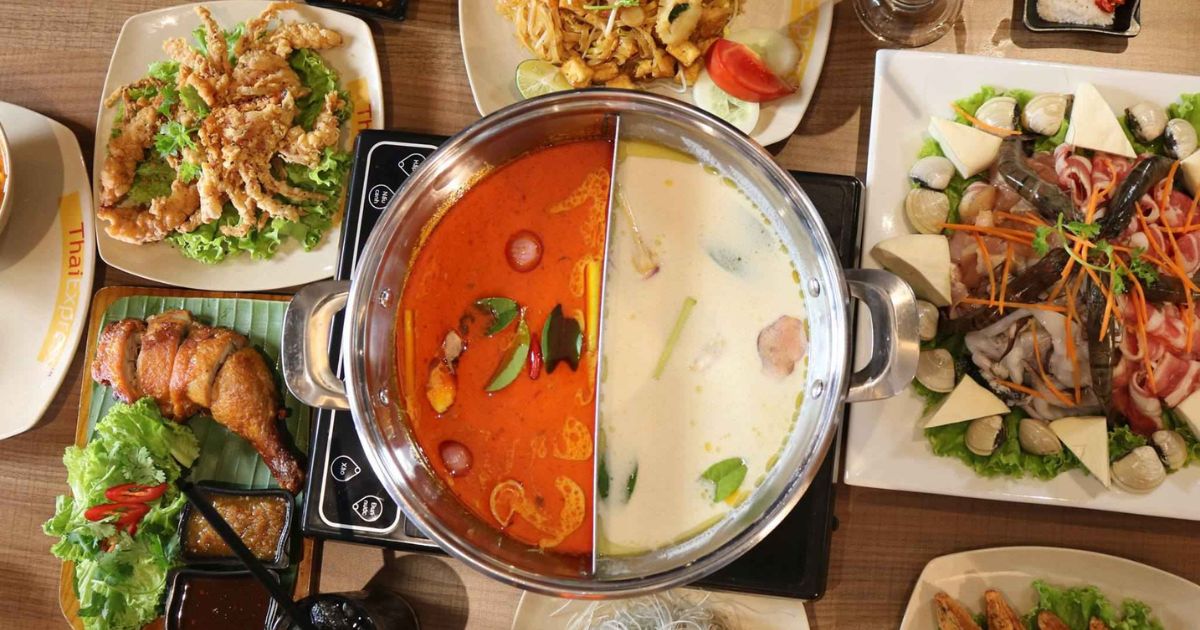 Nhà hàng ThaiExpress nổi tiếng với món lẩu Thái chua cay và nhiều món ăn đậm đà (Ảnh: Sưu tầm)