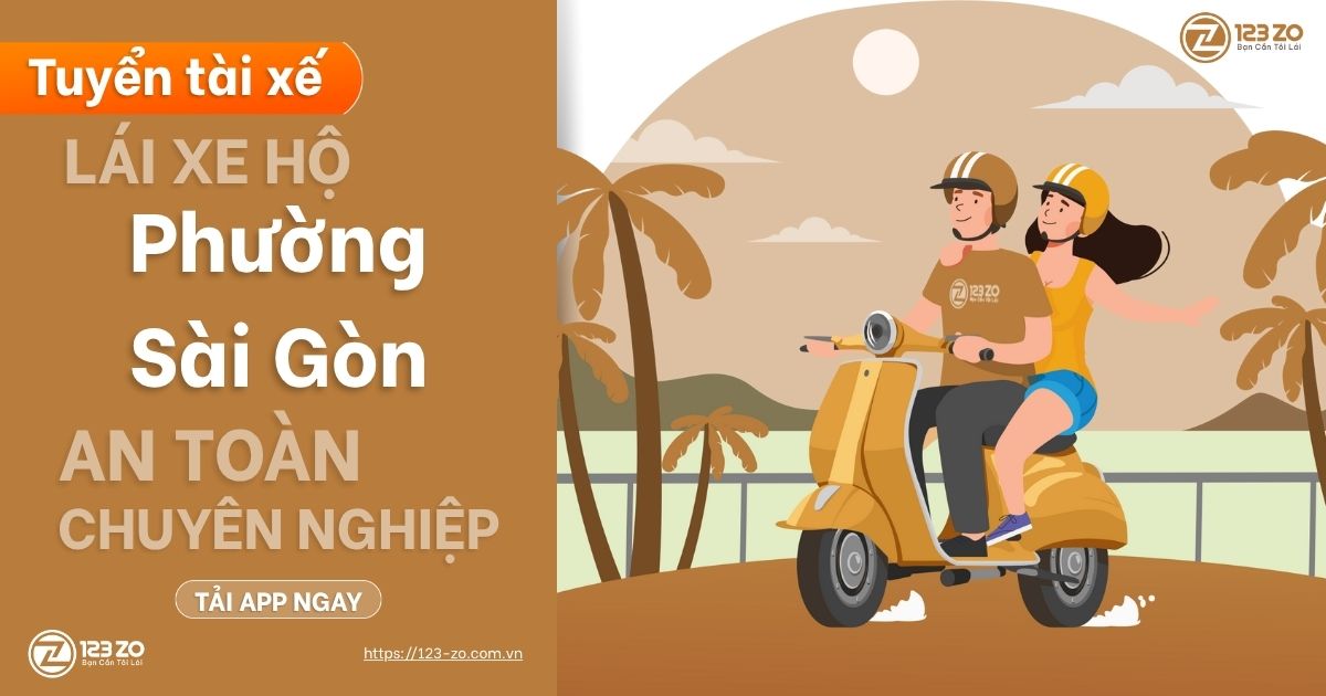 TUYỂN ĐỐI TÁC TÀI XẾ LÁI HỘ PHƯỜNG SÀI GÒN MỚI – THU NHẬP HẤP DẪN, LÁI AN TOÀN, TỰ CHỦ THỜI GIAN