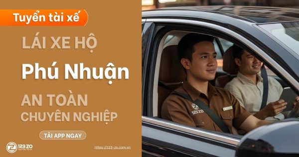 Tuyển tài xế lái hộ Phú Nhuận – Thu nhập 25 triệutháng