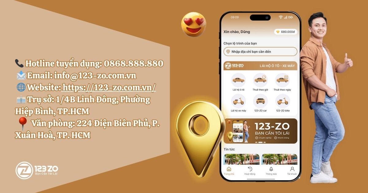 Cơ Hội Việc Làm Tài Xế Lái Xe Hộ Tại Quận 7, TP.HCM – Ứng Tuyển Ngay 123 ZO 3 Vị trí tuyển dụng tài xế lái xe hộ Quận 7