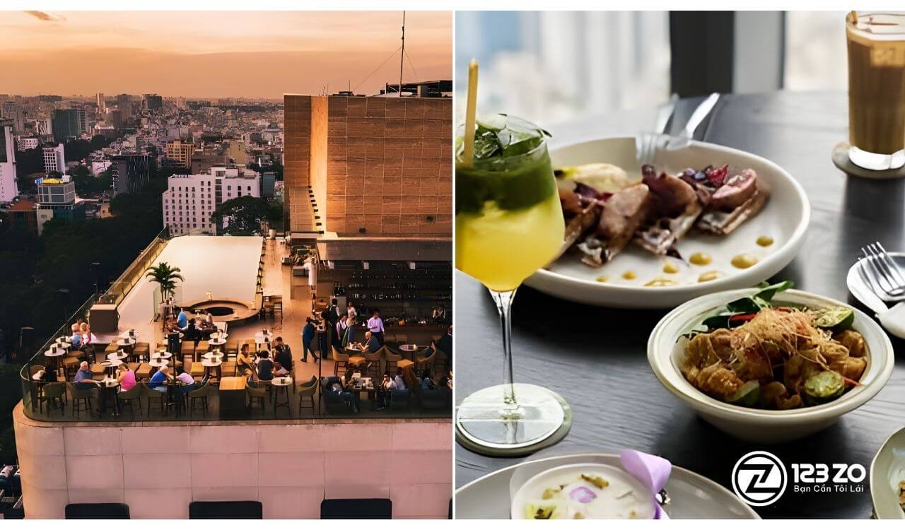 Top 7 nhà hàng ngon trong Landmark 81 đáng thử nhất 5 Không gian Rooftop Bar ngoài trời và đồ uống/snack tại Blank Lounge Landmark 81