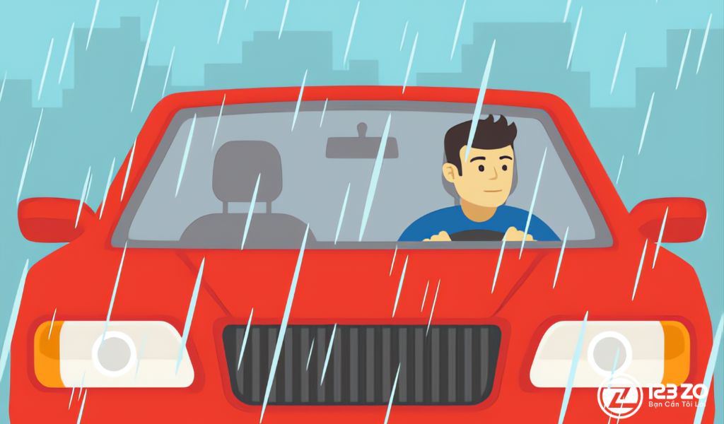 11 Kinh nghiệm lái xe an toàn dành cho tài xế mới 10 Lưu ý khi lái xe trời mưa hoặc ban đêm để lái xe an toàn (Ảnh internet)