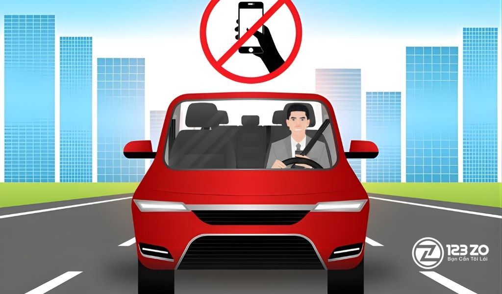 11 Kinh nghiệm lái xe an toàn dành cho tài xế mới 5 Tập trung tuyệt đối - Không sử dụng điện thoại khi lái để lái xe an toàn (Ảnh internet)
