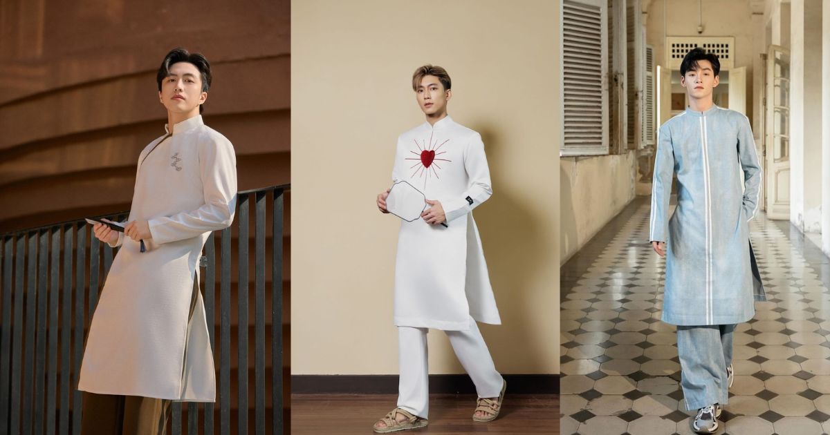 10 Outfit Phối Đồ Tết Cho Nam Được Ưa Chuộng Nhất Hiện Nay – Lịch Lãm, Cuốn Hút Và Chuẩn Xu Hướng 2025 10 Áo Dài Cách Tân Nam – Đậm Chất Truyền Thống Nhưng Vẫn Trẻ Trung (Ảnh: Sưu tầm Internet)