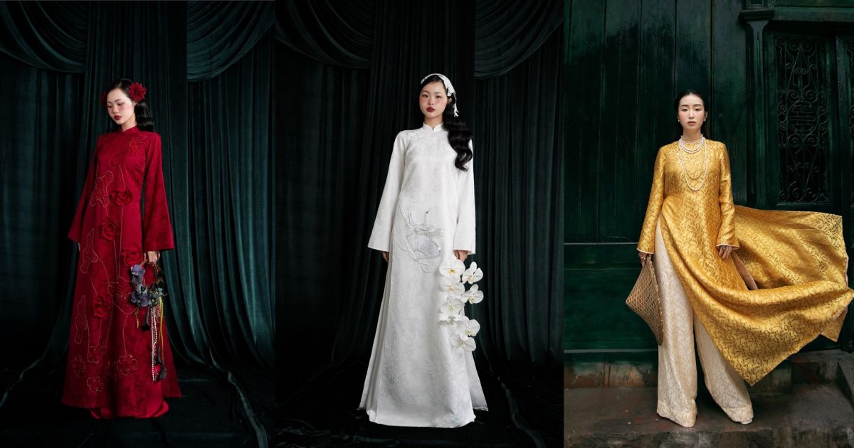 Áo dài truyền thống đỏ_vàng – Lựa chọn chuẩn Tết Việt (Ảnh_ Sưu tầm Internet)