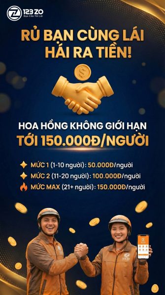 Chinh sach phat trien tai xe 123 ZO moi nhat