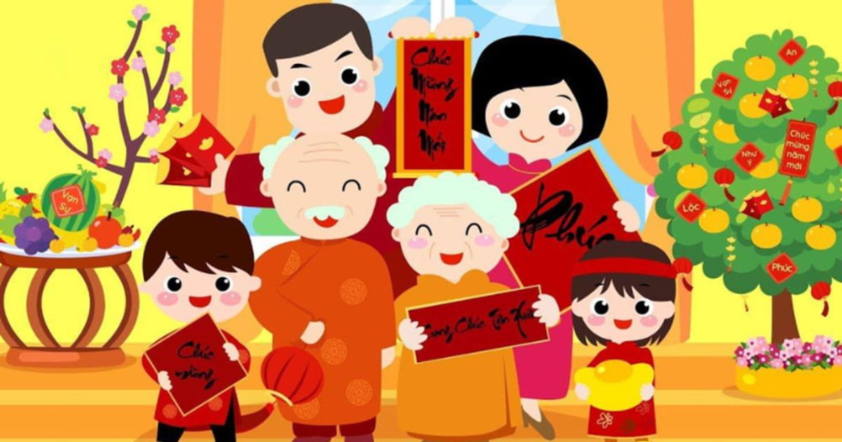 1001+ Câu chúc Tết hay, độc đáo và ý nghĩa nhất dành cho gia đình, bạn bè, đồng nghiệp 3 Câu chúc Tết dành cho gia đình (Ảnh: Sưu tầm Internet)