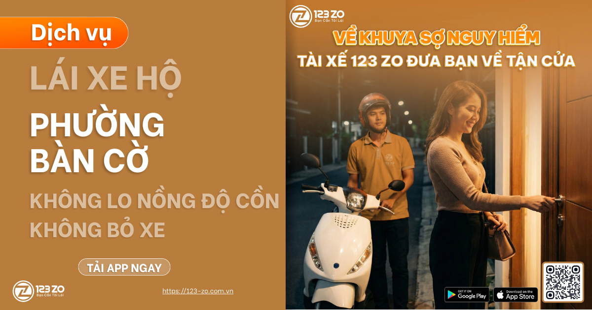 Dịch vụ lái hộ 123 ZO ở phường Bàn Cờ