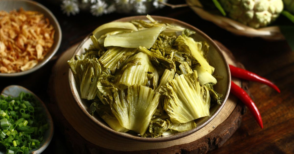 Dưa món – Món ăn kèm chống ngán số 1 (Ảnh: Sưu tầm Internet)