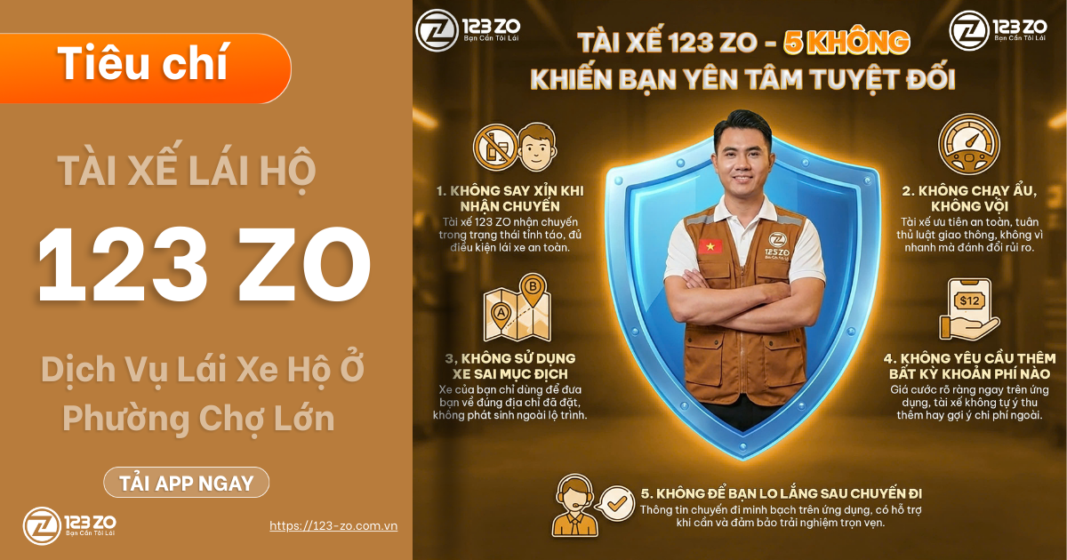 Dịch vụ lái xe hộ ở phường Chợ Lớn