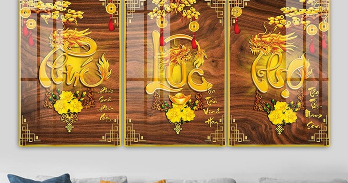 Trang trí Tết bằng tranh treo tường (Ảnh Sưu tầm Internet)