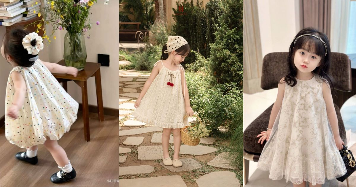Gợi ý phối đồ Tết cho bé gái 2025 – Xinh xắn, dễ thương, lên hình cực đẹp 3 Váy yếm hoa cho bé (Ảnh: Sưu tầm Internet)