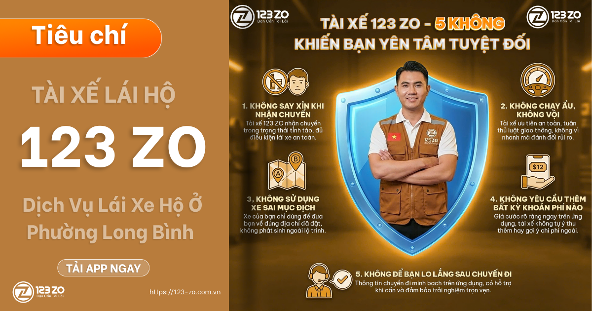  Dịch Vụ Lái Xe Hộ Ở Phường Long Bình