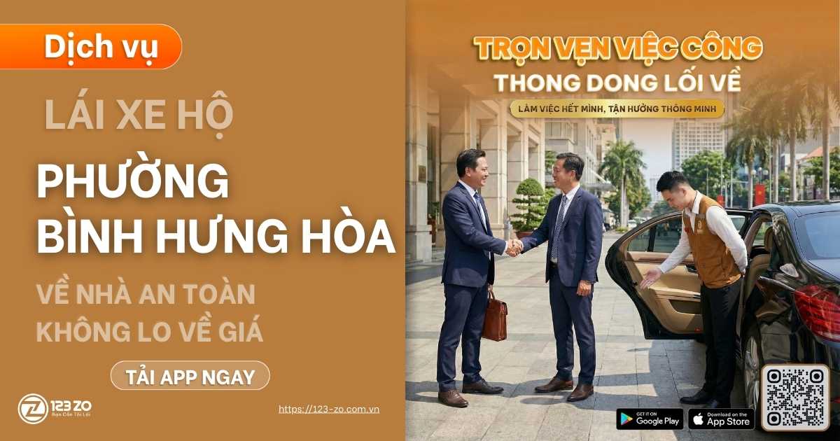 Dịch Vụ Lái Xe Hộ Phường Bình Hưng Hòa 1 Dịch Vụ Lái Xe Hộ Phường Bình Hưng Hòa của 123 ZO